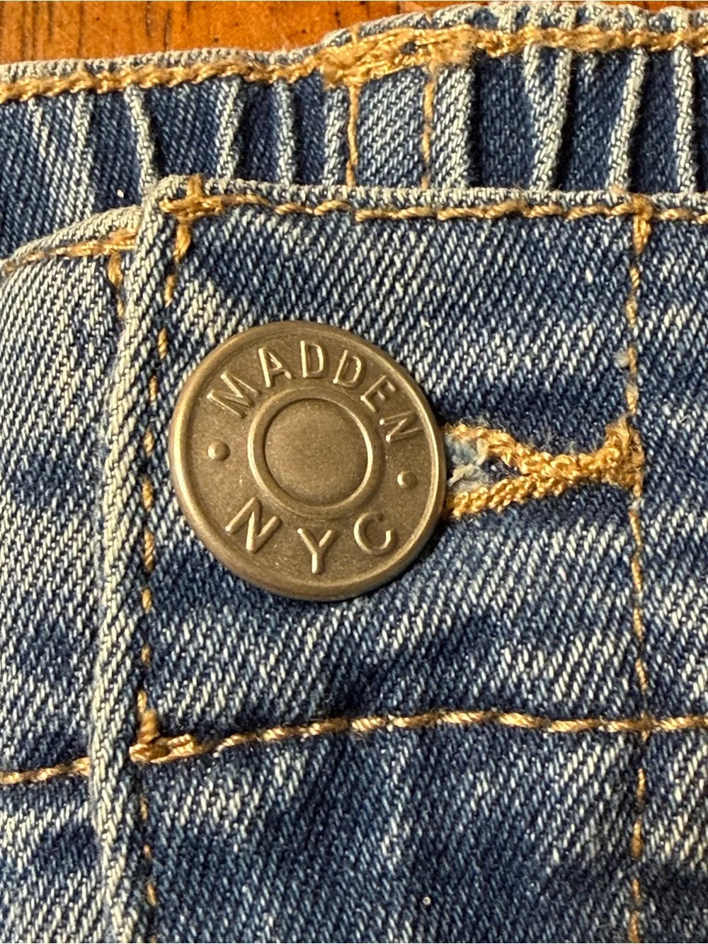 Madden NYC women’s cargo stretch high rise skater jeans size large 28” waist - Picture 9 of 16